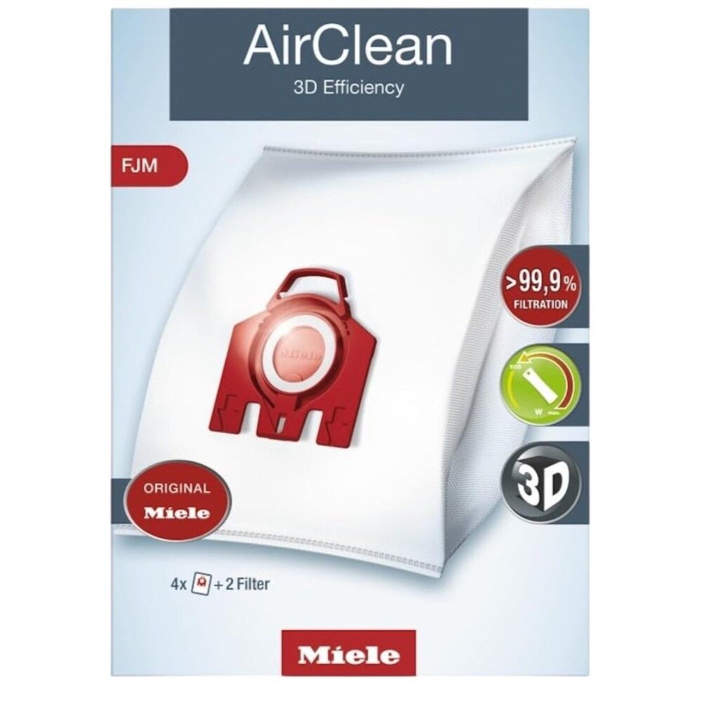 Miele Genuine FJM HyClean Air Vacuum Cleaner Bags for Miele Complete C1